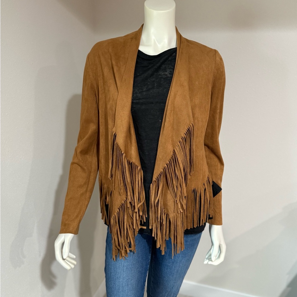 Blu Pepper Tan Fringe Jacket